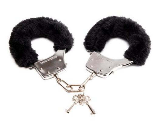 Ann Summers Black Fur Handcuffs