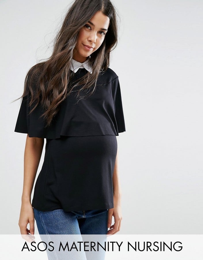 ASOS Black Collar Top