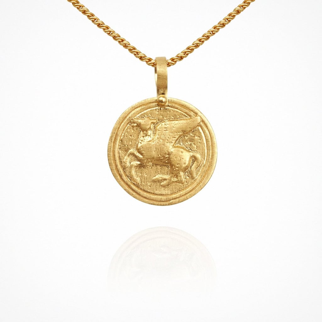 Temple of the Sun Pegasus Coin Necklace Gold | How to Layer Your