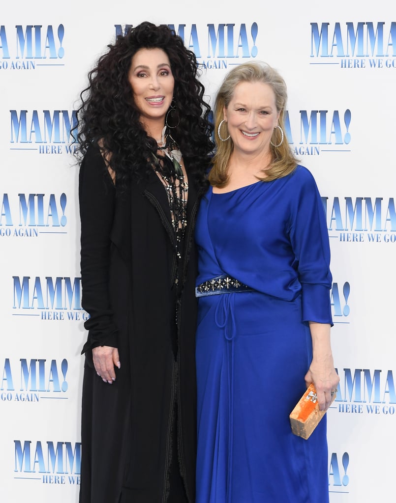 Meryl Streep and Cher at the Mamma Mia 2 Premiere in London