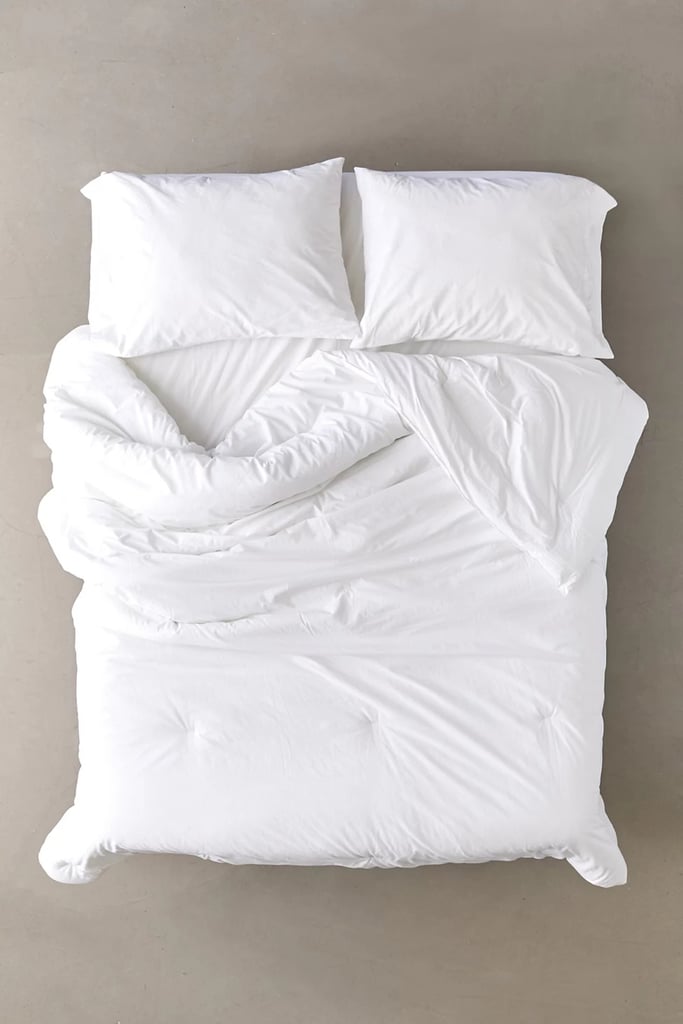 For a Hotel Vibe: Washed Cotton Comforter Snooze Set