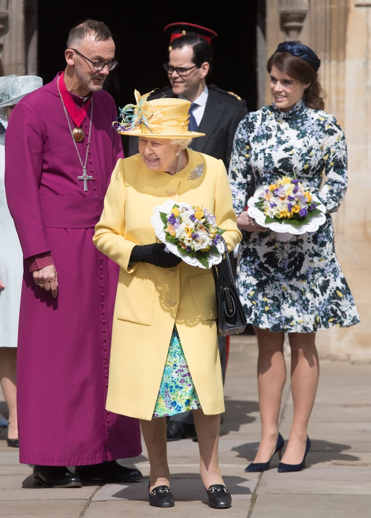 Princess Eugenie Queen Elizabeth II at Maundy Service 2019