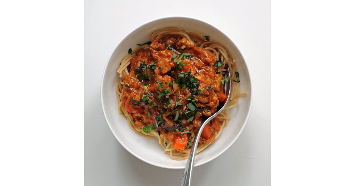 Vegan Eggplant Bolognese Healthy Eggplant Recipes POPSUGAR Fitness