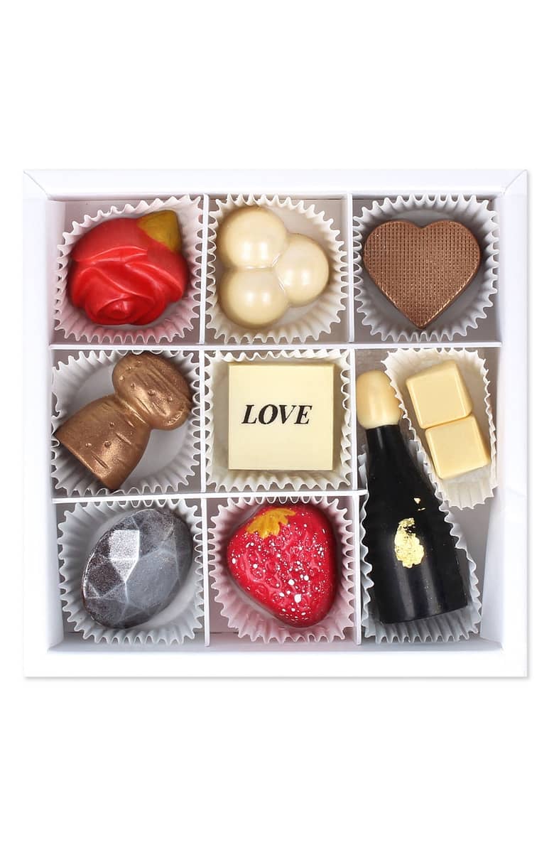 Maggie Louise Confections Love Story 9-Piece Chocolate Set