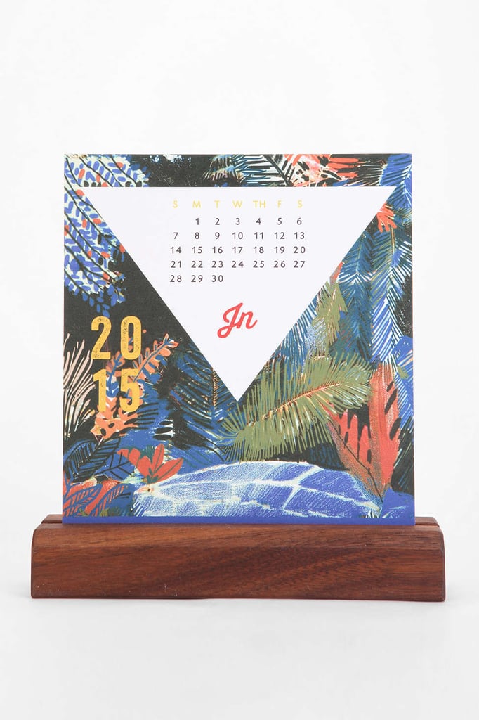 2015 Wood Block Standing Calendar ($38)