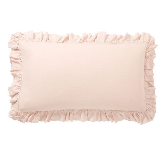 Belgian Flax Linen Fringe Ruffle Sham