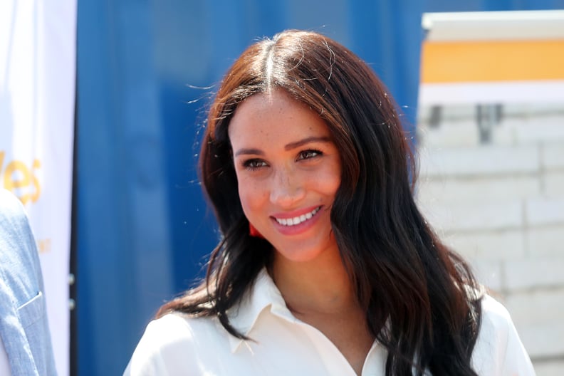 JOHANNESBURG, SOUTH AFRICA - OCTOBER 02: Meghan, Duchess of Sussex visits a township with Prince Harry, Duke of Sussex to learn about Youth Employment Services on October 02, 2019 in Johannesburg, South Africa.  (Photo by Chris Jackson/Getty Images)