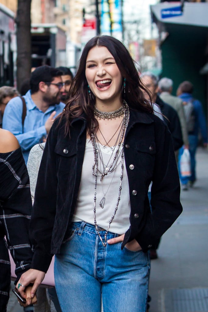 Bella Hadid and Hailey Baldwin on Denim & Supply Co. Shoot