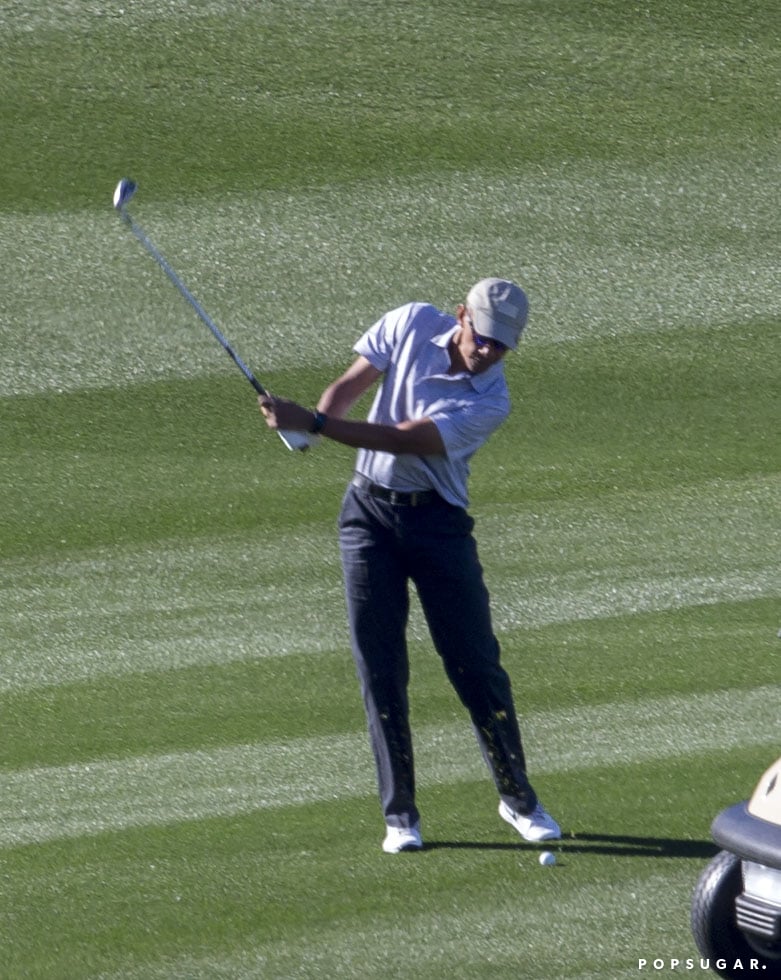 Barack Obama Golfing in Rancho Mirage January 2017 Pictures