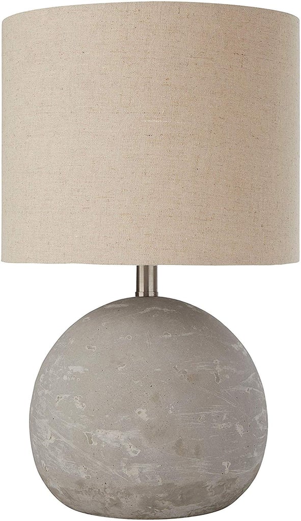 Stone & Beam Industrial Decor Round Concrete Table Desk Lamp