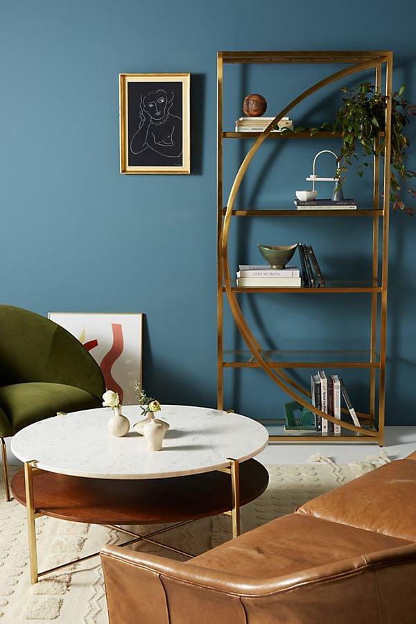 Hemisphere Bookshelf Give Your Apartment A Glam Makeover With