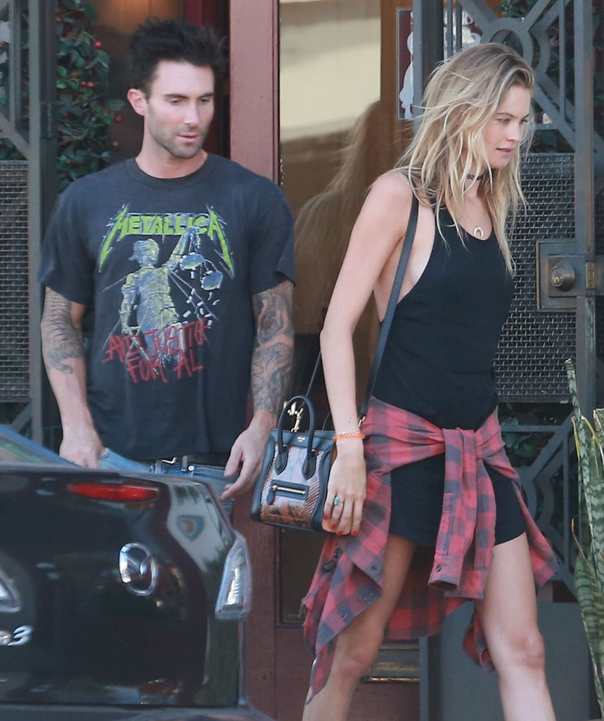 Newlyweds Adam Levine and Behati Prinsloo stepped out in West Hollywood, CA, on Saturday.