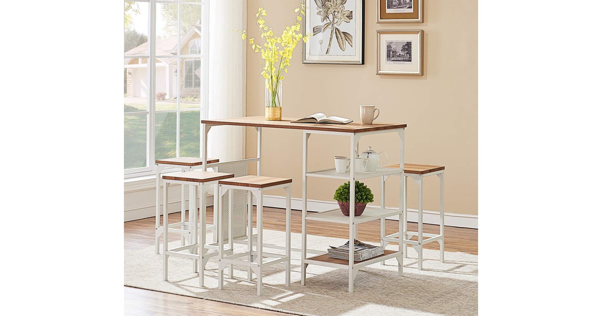 O&K Furniture Dining Room Bar Table Set | Stylish Space-Saving