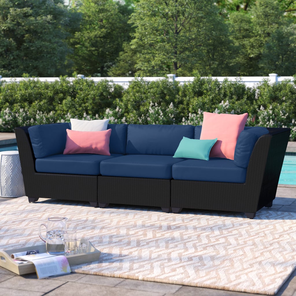 Sol 72 Outdoor Tegan Patio Sofa with Cushions