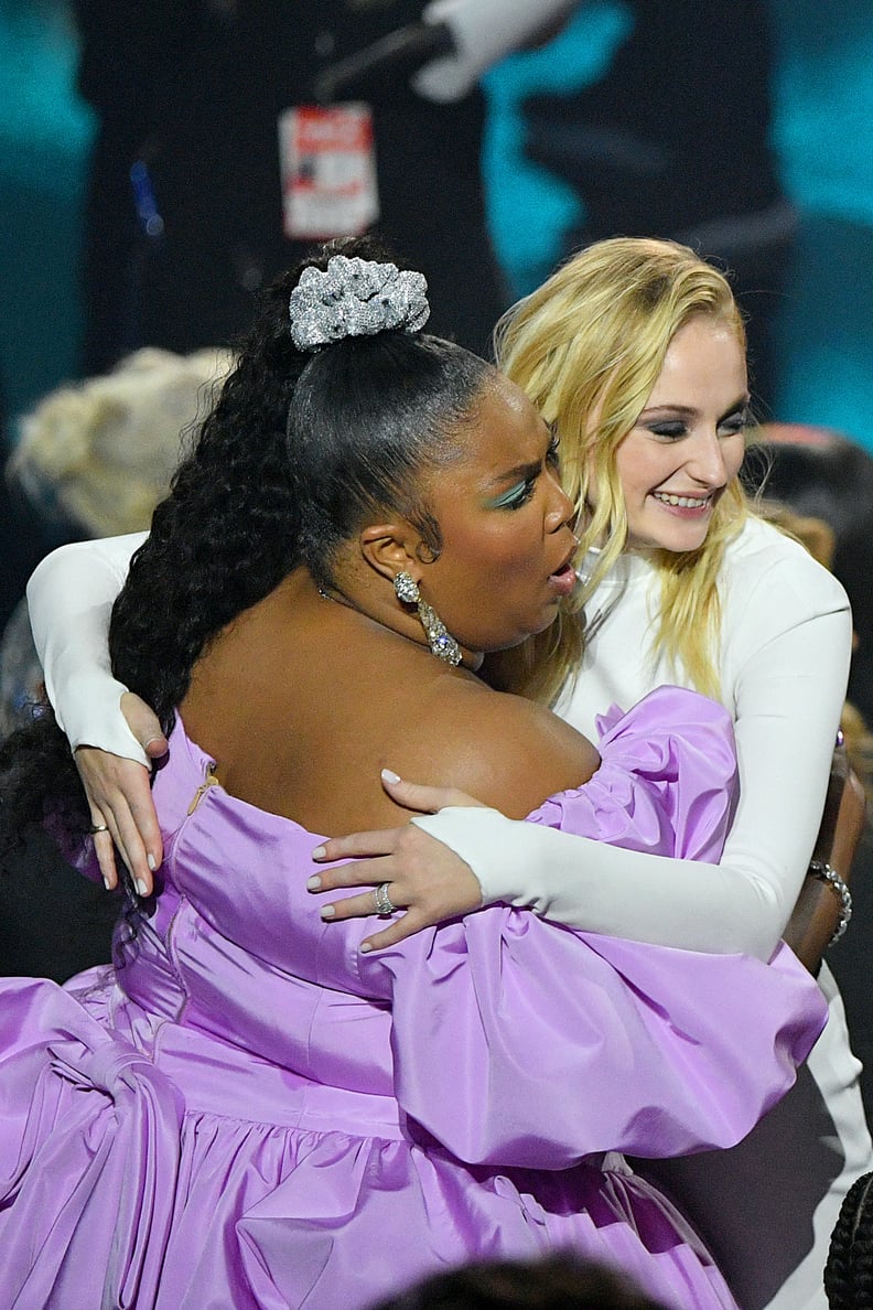 Sophie Turner and Lizzo at the 2019 VMAs