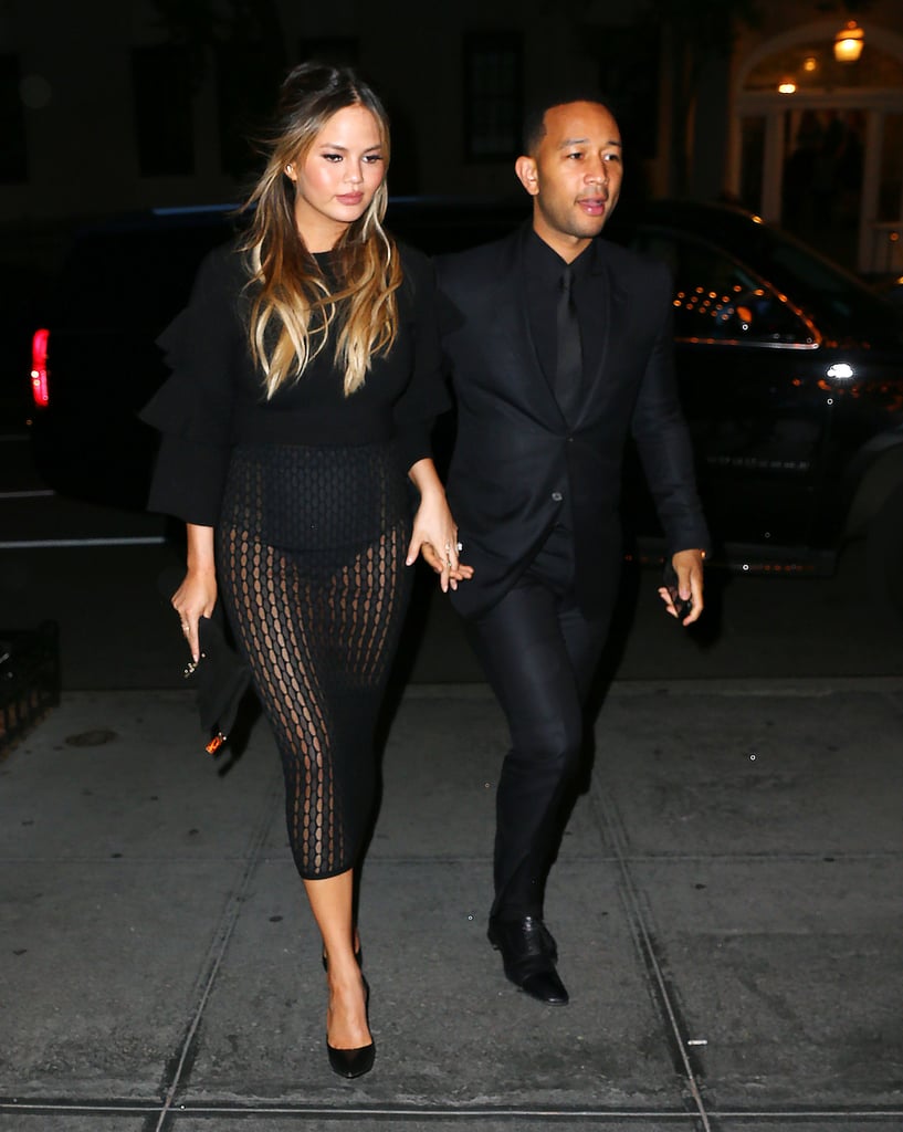 Chrissy Teigen and John Legend Out With Baby Luna May 2016