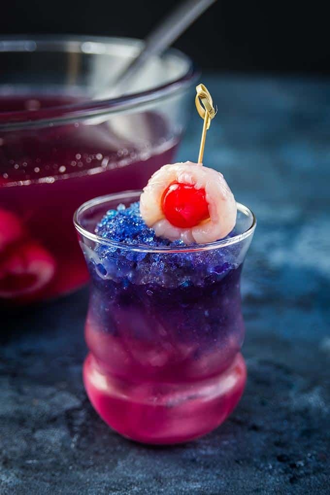 Purple People Eater Color-Changing Cocktail | Best Halloween Cocktail