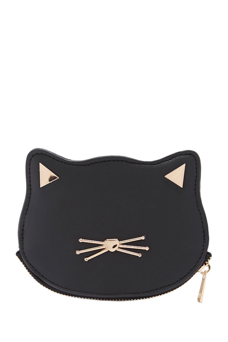 Faux Leather Cat Coin Purse