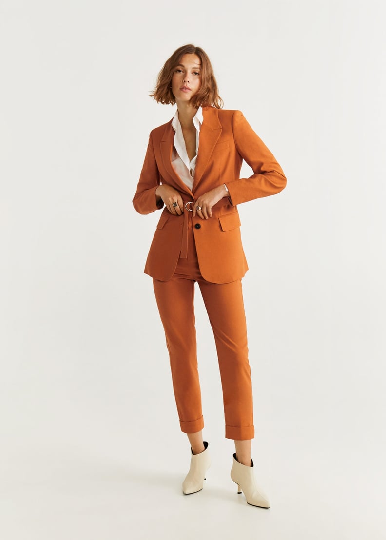 Mango Belt suit blazer and trousers