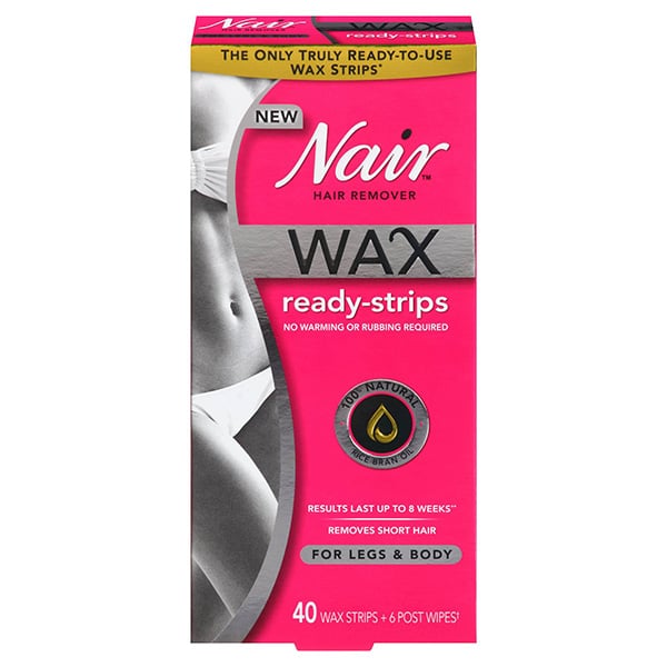 Nair Wax Ready-Strips Hair Remover for Legs & Body