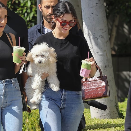 Selena Gomez Wore Brown Staud Sandals While Out With Winnie