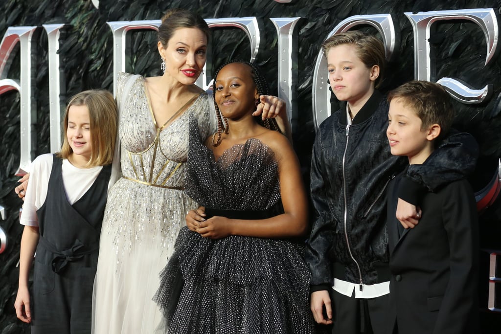 Angelina Jolie Kids Maleficent Sequel Premiere 