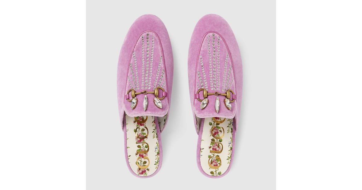 gucci Princetown Fur-Lined Velvet Slippers | Gucci - mytheresa | ShopLook