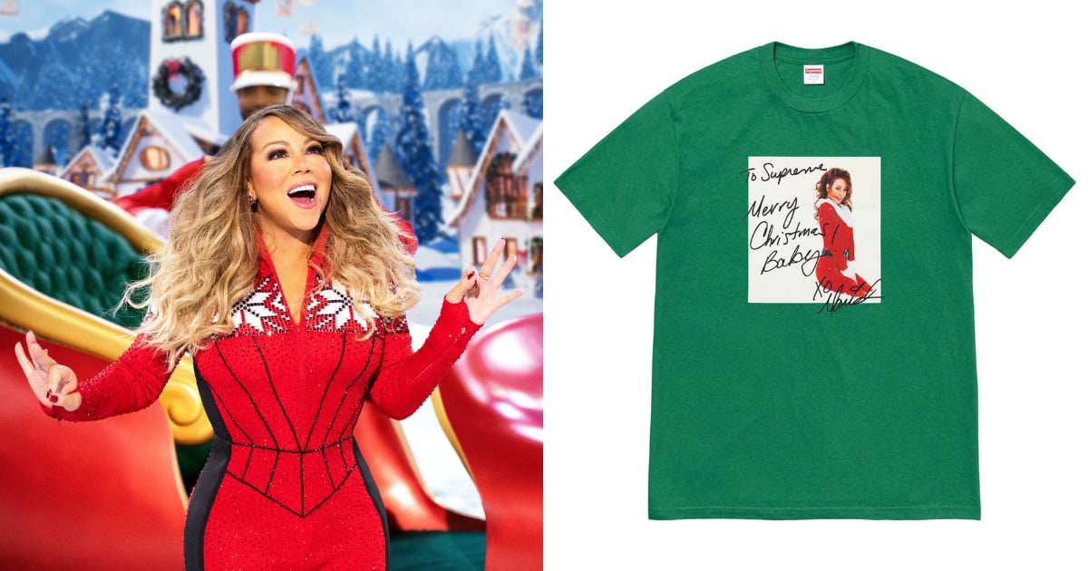 Where to Shop Supreme's Mariah Carey's Christmas T-Shirt 