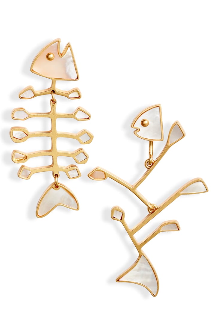 Tory Burch Small Mismatched Fish Earrings 20 New Statement