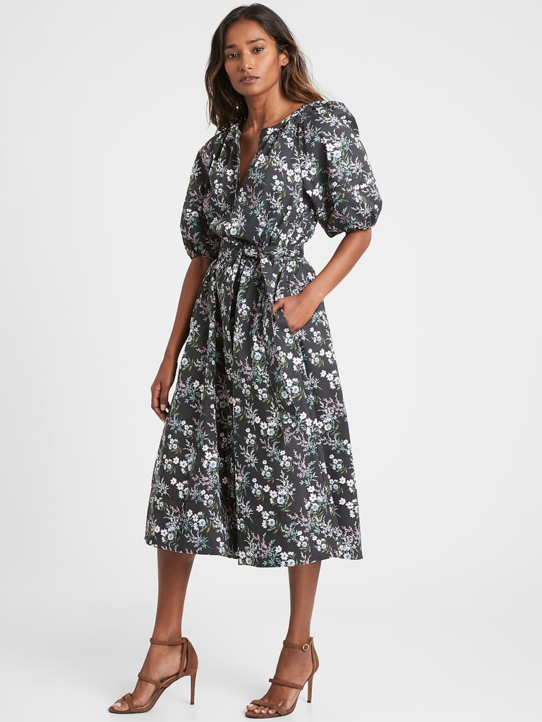 Banana Republic Poplin Midi Dress