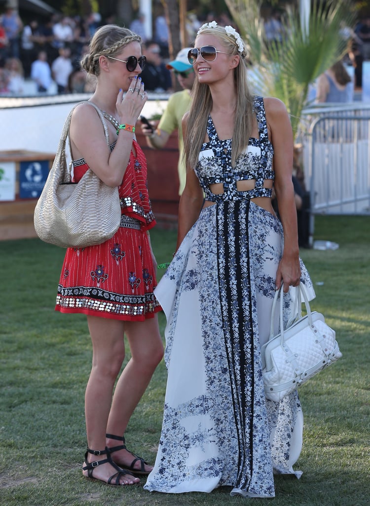 Nicky and Paris Hilton brought their sisterly love to the festival.