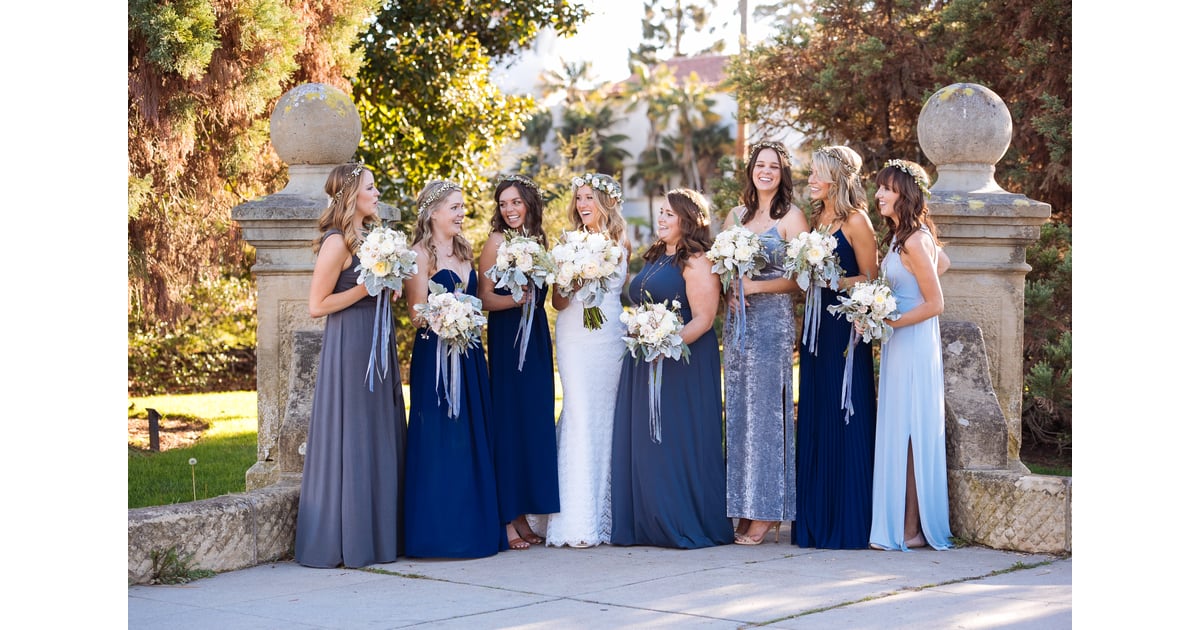 winter wonderland wedding bridesmaid dresses