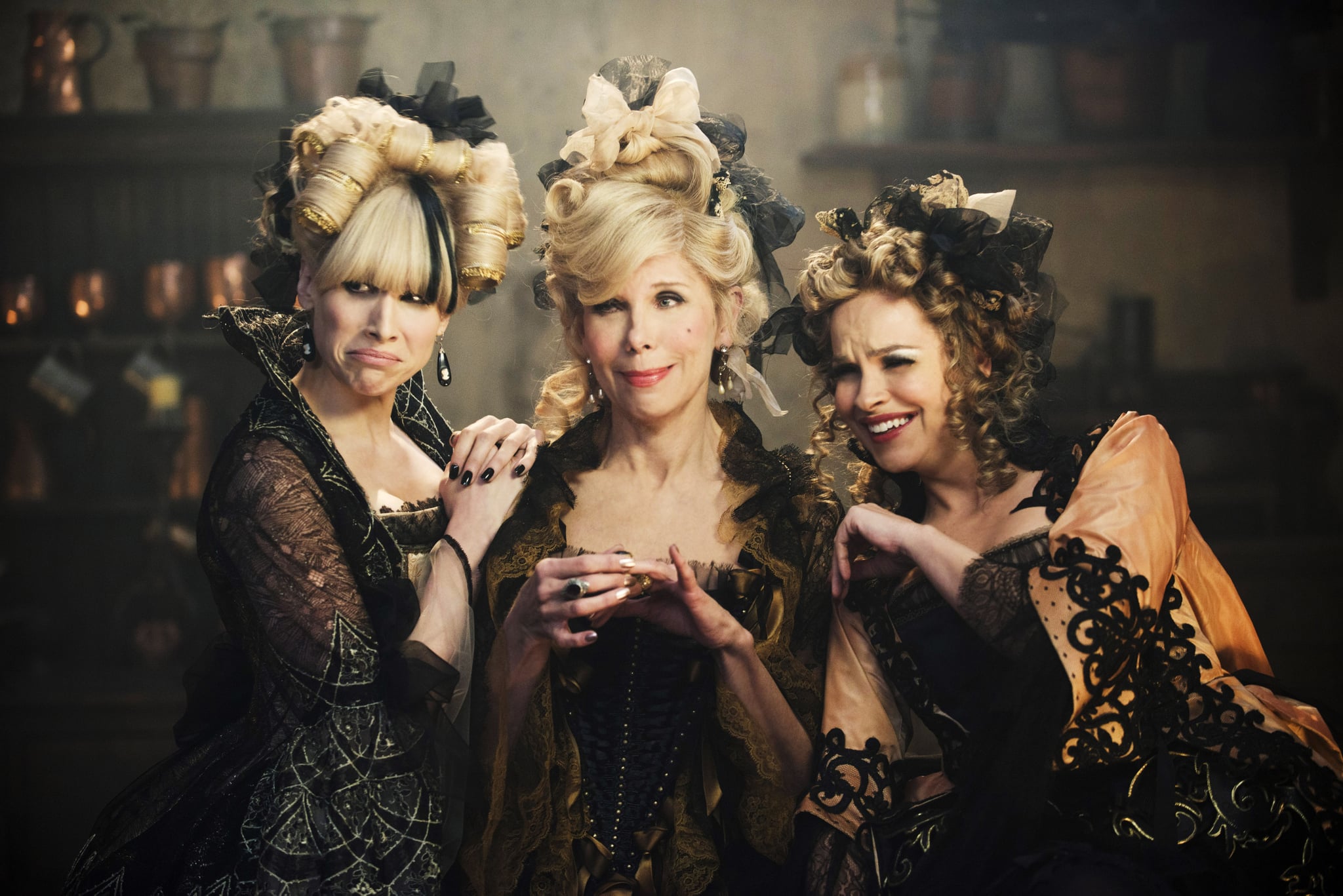 INTO THE WOODS, from left: Lucy Punch, Christine Baranski, Tammy Blanchard, 2014. ph: Peter Mountain/Walt Disney Studios Motion Pictures/Courtesy Everett Collection