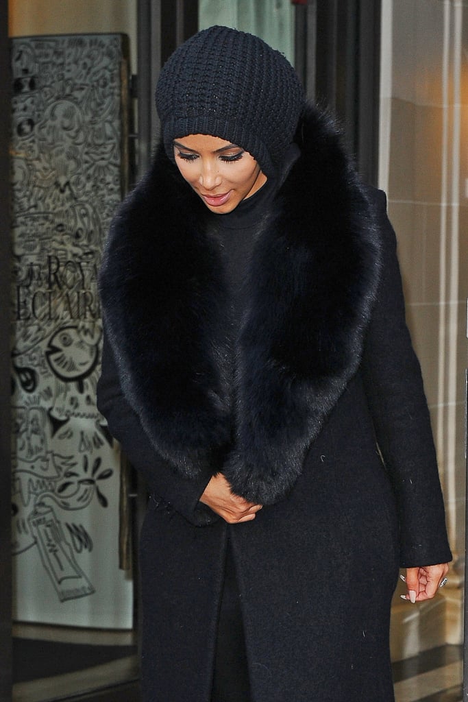 Kim Kardashian's Coat at Paris Fashion Week
