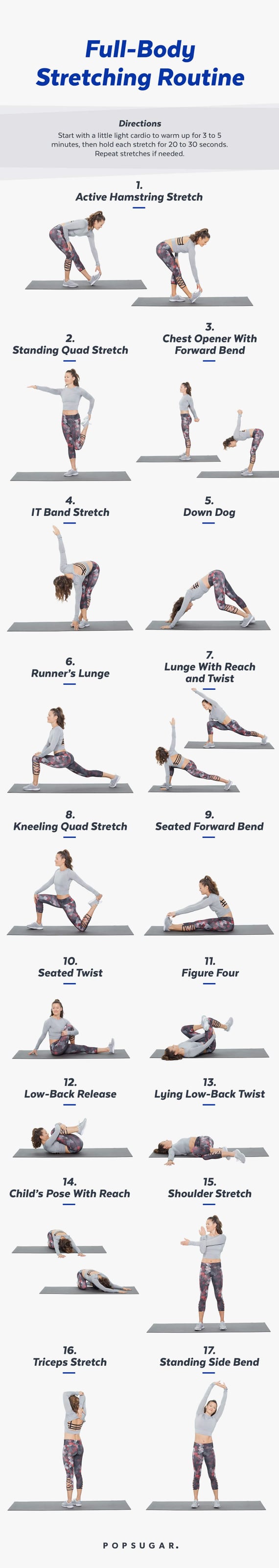 10 Minute Full Body Stretch Routine (with Printable PDF)