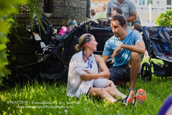 Photos of Dads Supporting Breastfeeding in Public
