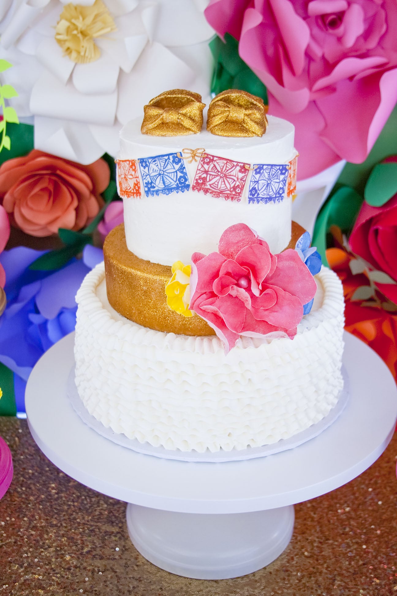 Fiesta theme baby shower hotsell cake