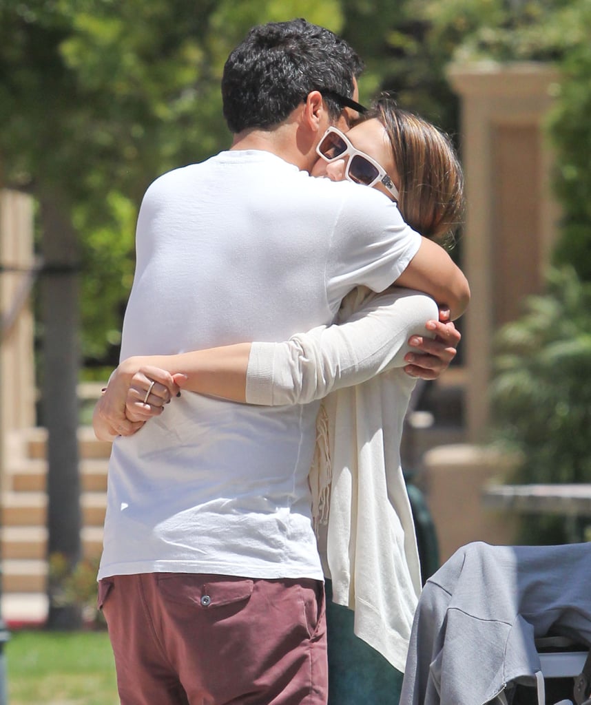 Jessica and Cash hugged it out at an LA park in May 2012.