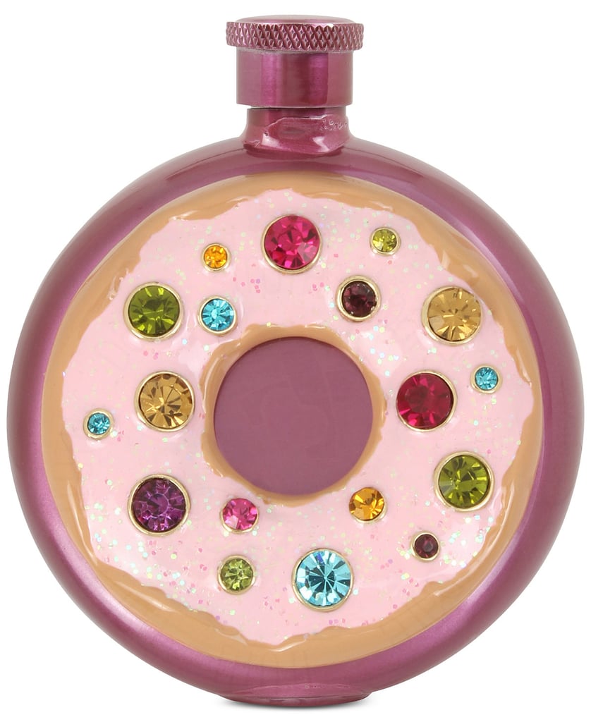 Betsey Johnson Pink-Tone Multi-Stone Donut Flask ($35)