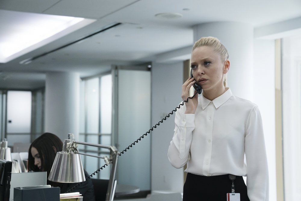 Portia Doubleday as Angela Moss.
