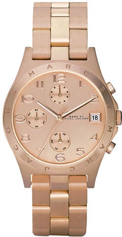 Marc by Marc Jacobs Ladies Henry Rose Gold Chronograph Watch ($225)