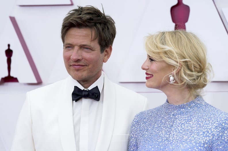 LOS ANGELES, CALIFORNIA – APRIL 25: (L-R) Thomas Vinterberg and Helene Reingaard Neumann attend the 93rd Annual Academy Awards at Union Station on April 25, 2021 in Los Angeles, California. (Photo by Chris Pizzello-Pool/Getty Images)
