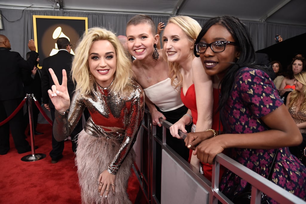 Katy Perry at the 2017 Grammys
