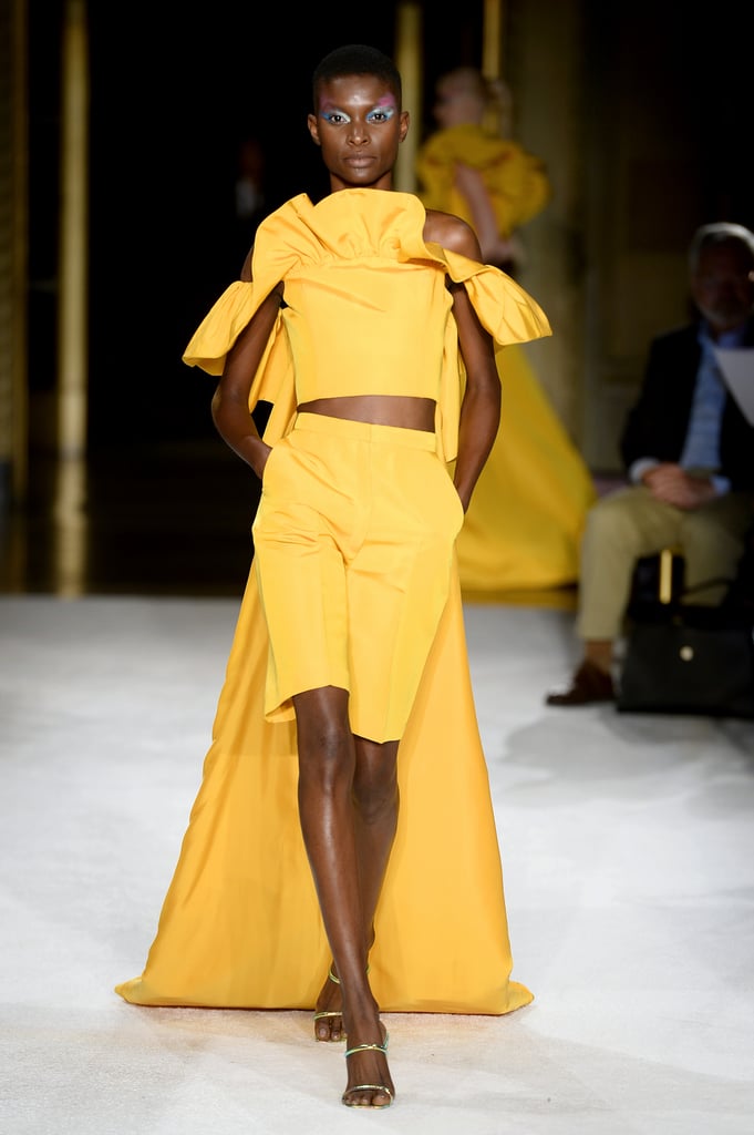 A Top-and-Bermuda-Shorts Set From the Christian Siriano Runway at New York Fashion Week