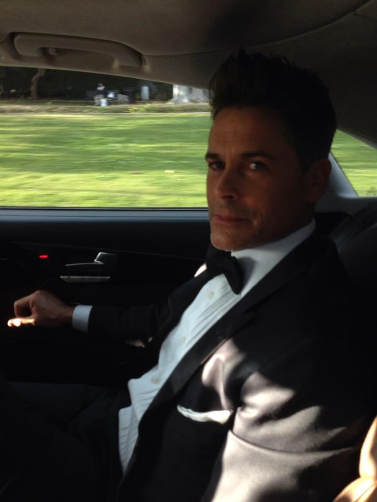 Rob Lowe sported a dapper look for the Golden Globes.
Source: Twitter user RobLowe