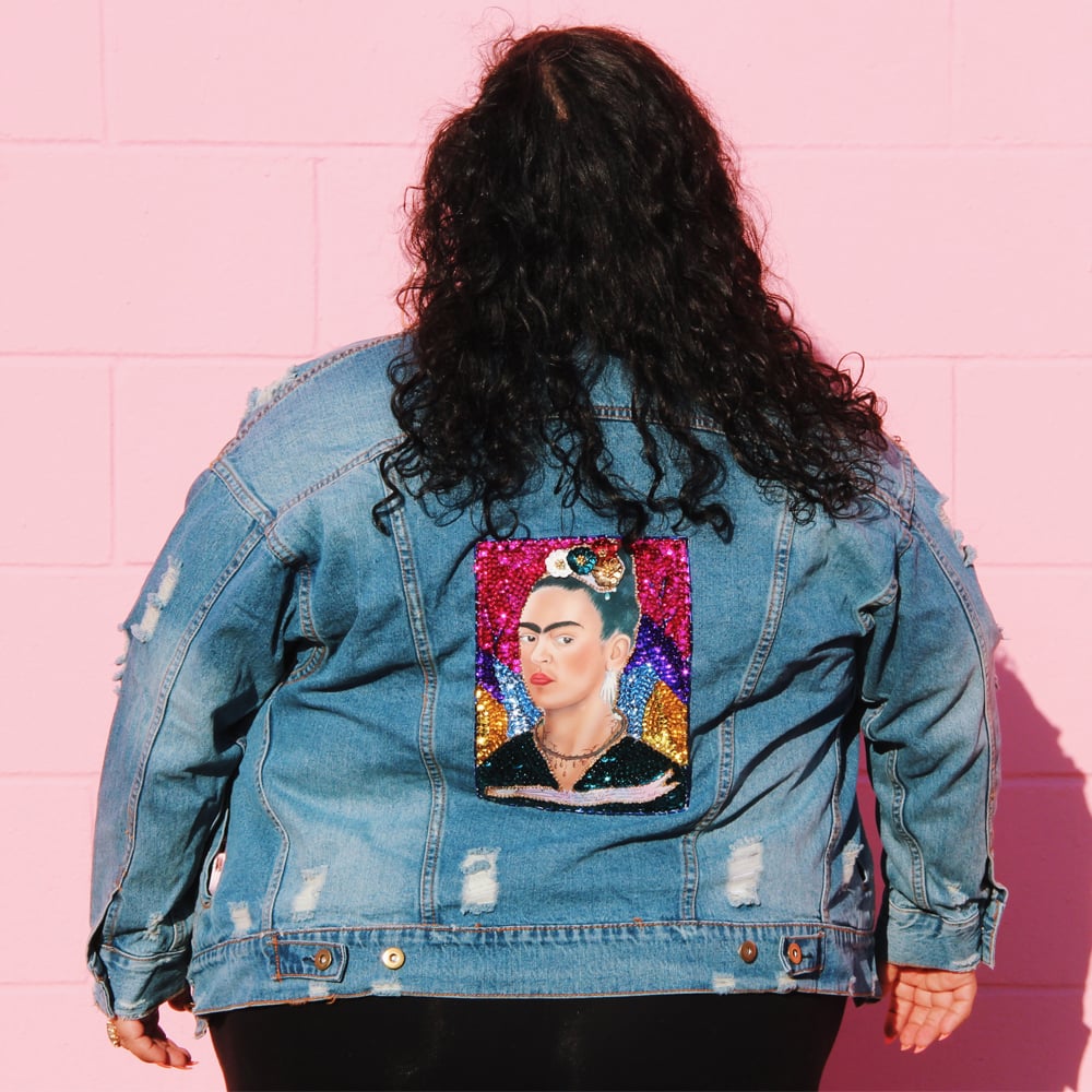 Hija de tu Madre Frida Jacket in Vintage Oversized Wash ($78)