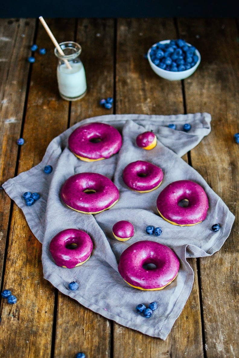 Blueberry Basil Doughnuts