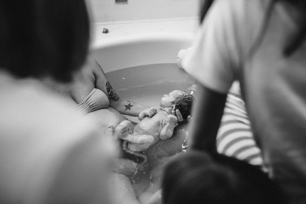 Mom Gives Birth With Daughters Present