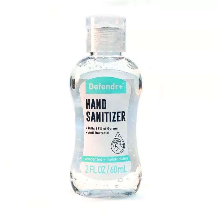 2. oz Defendr+ Anti-Bacterial Hand Sanitizer