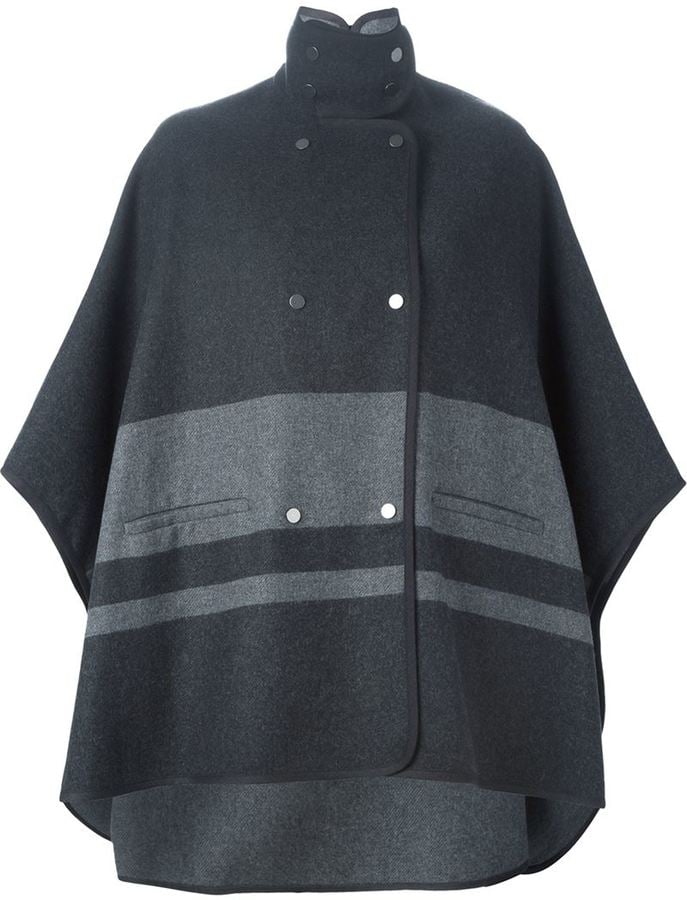 Vince Contrasting Stripe Cape Coat ($993)